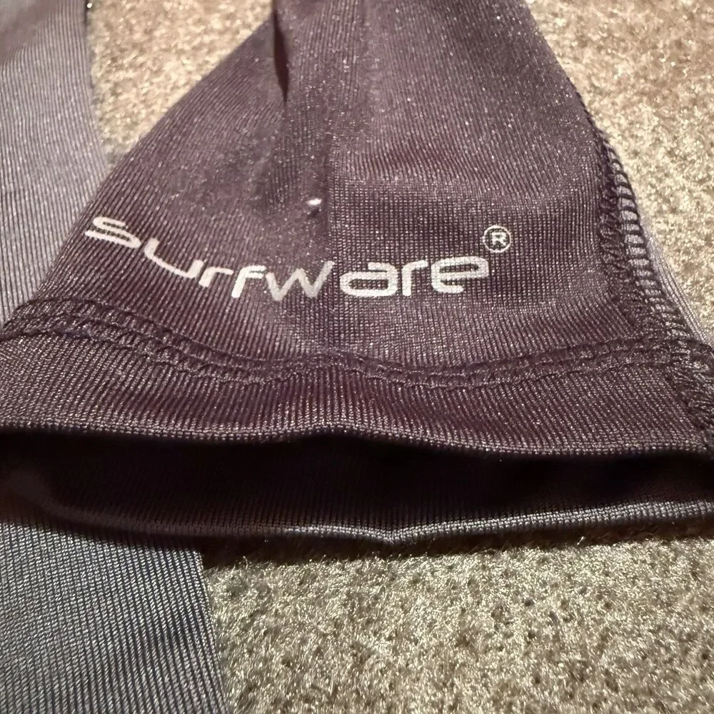 Surfware Hawaiian Classics Kids Swimwear L Large Black Gray Surf Shirt New